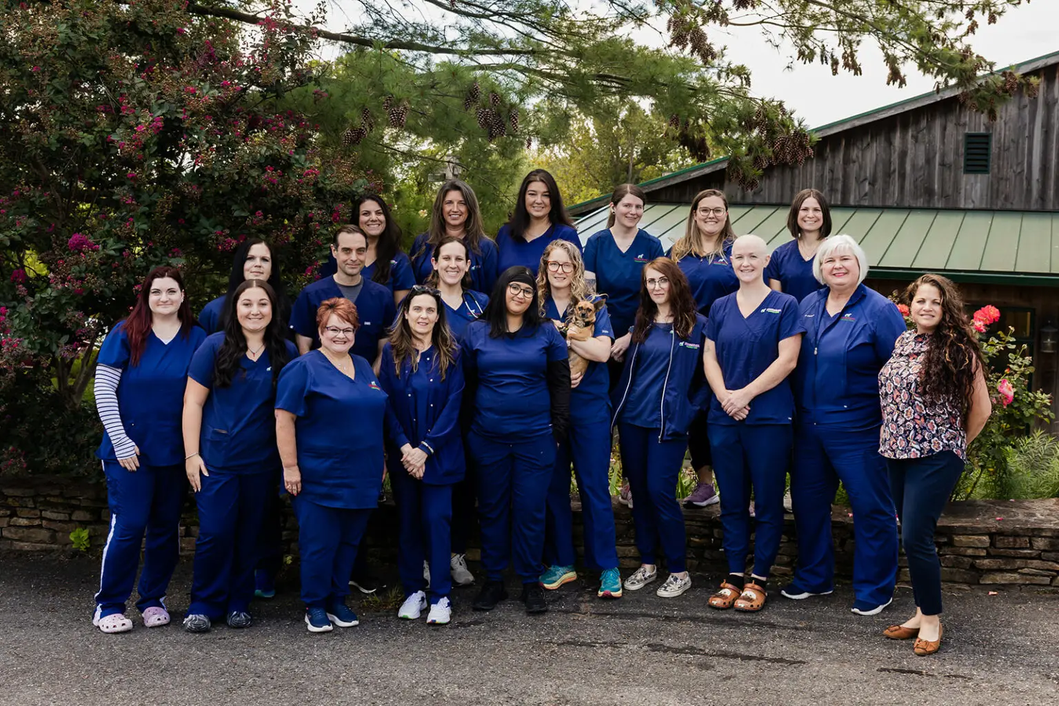 Veterinary Clinic team outside the office.